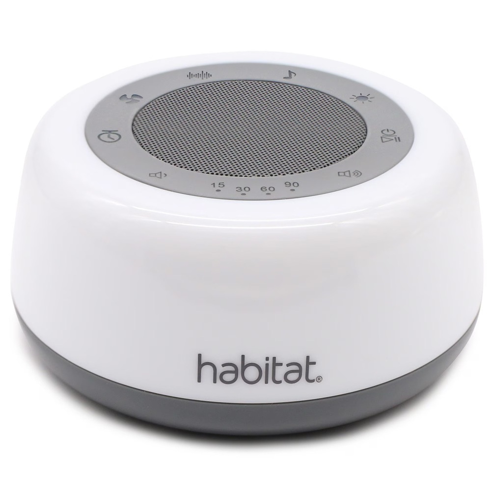 Habitat White Noise Machine, Multi-Color Night Light, 25 Relaxation Sounds